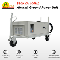Unit Daya Darat Pesawat (GPU) 990KVA 400Hz Konverter Frekuensi Statis Tiga Fasa 380VAC 400VAC 440VAC Sumber Daya untuk Bandara