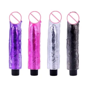 Dildo de cristal transparente para mulheres, brinquedo sexual