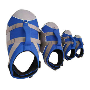 Husky hewan peliharaan Bulldog Camo menangani Neoprene anjing merah muda jaket pelampung Pug mewah klasik bernapas poliester pakaian hewan peliharaan Aksesori - Product Image 4