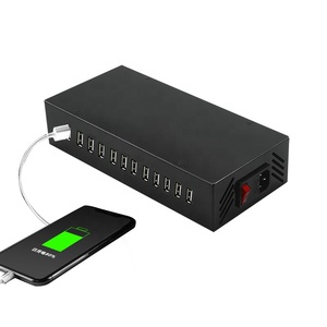Multi USB de 12 puertos Cargadores universales rápidos para teléfonos móviles Batería de viaje portátil de la UE Adaptador están - Product Image 2