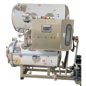 Small Commercial Coil Type Milk UHT Pasteurizer Canned Food Bottle Beverage Jam Tunnel Pasteurization Machine