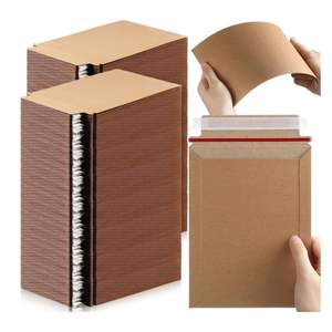 Sobres Rígidos de Papel Kraft Personalizables para Envíos, Bolsas de Correo Autoadhesivas para Fotos y Documentos, para Manualidades, Pegatinas, Sobres de Cartón - Product Image 1