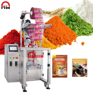 Automatic 3 sides sealing 3 in 1 instant coffee sachet filling machine sugar tea with milk powder sachet packing machine