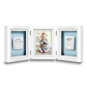 Phong Cách Bắc Âu Dễ Thương Bé Khung Ảnh 3D DIY Dấu Tay Dấu Ấn Không Khí Làm Khô Mềm Đất Sét Dấu Chân Trẻ Em Đúc Tay inkpad Dấu Vân Tay - Product Image 1