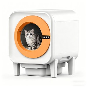 ห้องน้ำแมวอัตโนมัติแบบขายส่ง OEM Katzentoilette พร้อมเซ็นเซอร์ไฟฟ้า ระบบตรวจสอบอัจฉริยะ ป้องกันการกระเด็น เป็นมิตรกับสิ่งแวดล้อม - Product Image 1