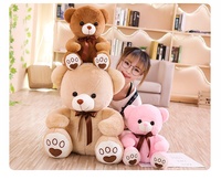 Jouet en peluche personnalisé : Ourson brodé, poupée bébé anti-stress, cadeau de Saint-Valentin pour filles