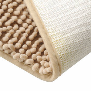 חם מוכר צבע מוצק גודל סטנדרטי 40*60 ס "מ אנטי להחליק אמבט chenille מחצלות - Product Image 5