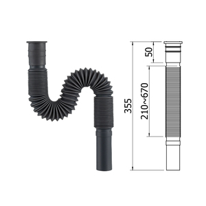 Nhà máy trực tiếp 1-1/4 inch Thiết bị vệ sinh thiết kế hiện đại linh hoạt bồn rửa cống S Trap ống cho phòng tắm - Product Image 2