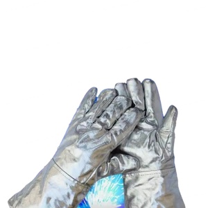 Gants de travail en aluminium, résistants à la chaleur extrême, texture lisse, 14 pouces, durables, personnalisables, vente en gros directe d'usine - Product Image 3