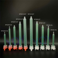 Buse de mélange à vis industrielle MFQX8.7-24T MFQX10-24T pour polyurée, adhésif acrylique AB, pointe de mélange automatique Quadro pour produits chimiques et plastiques