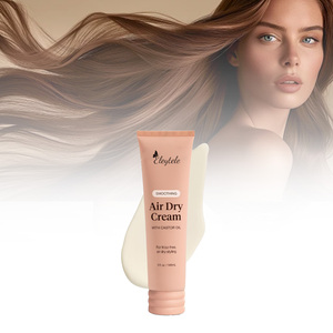 Crème capillaire sans rinçage à l'huile de ricin biologique et végane pour cheveux abîmés, brillance légère, nourrissante et réparatrice pour usage domestique - Product Image 1