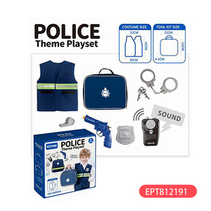 子供のための医療服と機器のおもちゃ女の子が遊ぶふりをするおもちゃ警察医師歯科医キットセットギフト - Product Image 3