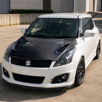 Capot Moteur en Fibre de Carbone ZC32S Swift Sport 2012-2017, Tissu Sergé 3K Brillant, Finition Transparente, Fixation par Vis, Léger, Remplacement Aérodynamique