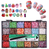 Nail Art Supplies Multi Shape Crystal Rhinestones 21 Grid Kawaii DIY DIY Nail Accessories