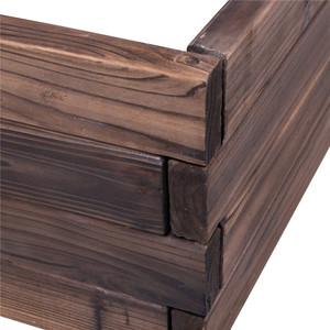 Jardinière rectangulaire surélevée <span class=keywords><strong>en</strong></span> bois pour patio extérieur, fleurs et légumes 47''Lx24''Wx9''H - Product Image 3