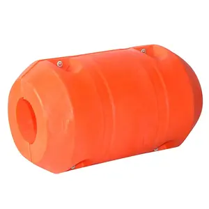 factory direct supply HDPE Foam filling Marine Floating Barrier Buoy sand dredging pipe floats Pontoon