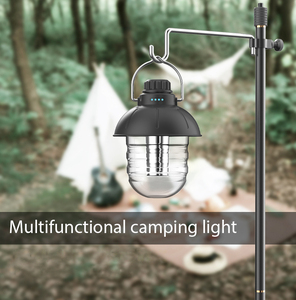 Lampe de Tente LED Portable Winpolar Rechargeable avec Crochet, Fonction de Variation Continue de la Luminosité, Style Rétro pour Camping et Randonnée en Extérieur avec Support - Product Image 2