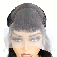 Perruques en cheveux humains vierges bruts cambodgiens, ondulés profonds, noirs naturels, avec dentelle transparente HD 13x4, pour femme, vente en gros