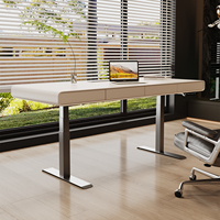 Factory Direct Sales Adjustable Electric Office Table Modern Style Solid Wood Office Desk with Low Prices