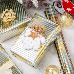 Christmas Wrapping Paper Reversible Silver Gold Sled Design 17 In X 32.8 Ft Roll Gift Craft Use - Product Image 6