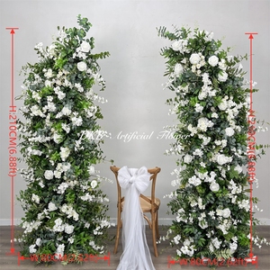 โรงงาน DKB ผลิตผ้าไหมเทียมสัมผัสเหมือนจริง ทนทาน เป็นมิตรกับสิ่งแวดล้อม สำหรับตกแต่งซุ้มดอกไม้งานแต่งงาน ฉากหลัง 3 มิติ สูง 7-8 ฟุต กว้าง 5-6 ฟุต - Product Image 2