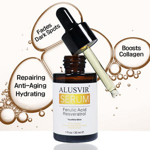 Suero facial de ácido ferúlico de etiqueta privada Blanqueamiento Iluminador Desvanece Manchas oscuras Suero antiarrugas para el cuidado de la piel (nuevo) Productos - Product Image 1