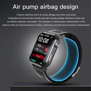 Reloj Inteligente F530 con Bomba de Aire, Presión Arterial, Frecuencia Cardíaca, ECG, Temperatura Corporal, Monitoreo de Salud, Alarma de Caídas, Rastreador de Actividad Física - Product Image 2