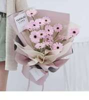 Papier cadeau et papier d'emballage pour fleurs Ouya bicolore, papier d'emballage imperméable pour bouquets de fleurs