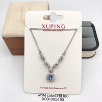 Collier tendance XUPING pour femme en alliage de cuivre avec pendentif en forme d'étoile, de fleur et de goutte d'eau - Formes multiples
