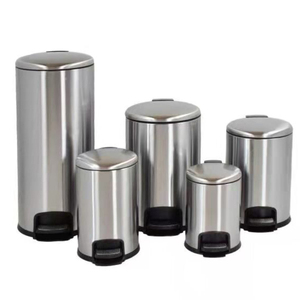 Household Stainless Steel Recycle Waste Bin Dustbin Foot Pedal Bin 5l/8l/12l/20l/ 30l/60l/90l/120l Wholesale