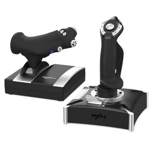 Joystick de Vuelo Analógico PXN-2119Pro Negro con Motor de Vibración Compatible con <span class=keywords><strong>Xbox</strong></span> One, PS4 y Computadora - Product Image 1