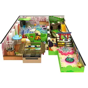 ปราสาท <span class=keywords><strong>Funbrain</strong></span> ปีนเขาแทรมโพลีนในร่มสไลด์สนามเด็กเล่นเกมพาสเทลสําหรับศูนย์การค้า - Product Image 1