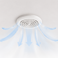 Grille d'aération de plafond en plastique pour climatiseur HVAC avec design moderne pour système de climatisation et de ventilation PAV-A