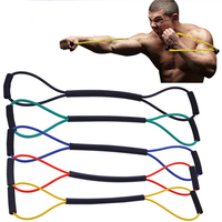 Accessoires de gym pour hommes : Corde de résistance élastique intégrale pour entraînement de boxe, Sanda, Muay Thai, frappe et coup de pied