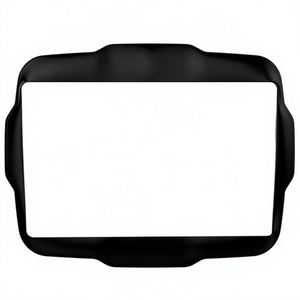 <span class=keywords><strong>Jeep</strong></span> <span class=keywords><strong>Renegade</strong></span> 2016-2018 Cadre multimédia de tableau de bord compatible avec le système UConnect Panneau de garniture noir brillant - Product Image 1