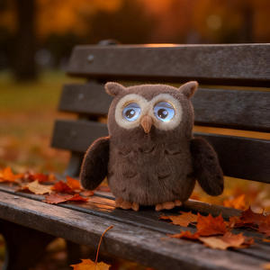 Hibou Interactif Intelligent avec IA, Dialogue Vocal, Double Œil, Émotions, pour WIFI, Peluche Super Douce - Product Image 1