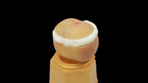 Crème glacée en forme de pêche, crème glacée exotique 3D au goût sucré, certifiée Halal, crème glacée congelée en boîte - Product Image 3