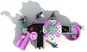 Offre Spéciale : Équipement de Jeu Extérieur Moderne pour Enfants – Ensemble Toboggan en Plastique pour Aire de Jeux Extérieure - Product Image 5