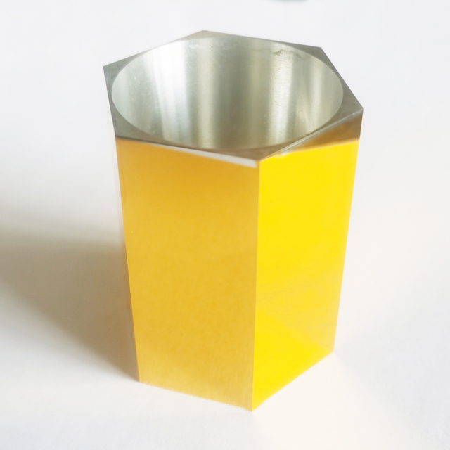 Custom Aluminum Polygon Mirror With Protected Gold/Silver/Aluminum Coating for LiDAR Scanning