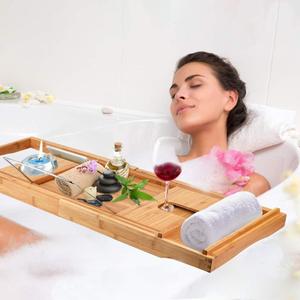 Built-in Regolabile di Lusso di Bambù di Legno <span class=keywords><strong>Bagno</strong></span> <span class=keywords><strong>Vasca</strong></span> <span class=keywords><strong>Da</strong></span> <span class=keywords><strong>Bagno</strong></span> Caddy Vassoio <span class=keywords><strong>Vasca</strong></span> <span class=keywords><strong>Da</strong></span> <span class=keywords><strong>Bagno</strong></span> di <span class=keywords><strong>Bordo</strong></span> e la Caddy con Estendere Lato - Product Image 4