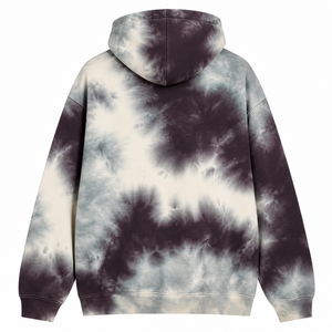 Sweat-shirt à capuche tie-dye pour homme, coupe régulière, oversize, en molleton bouclette, décontracté, pour l'automne, prix de gros - Product Image 2