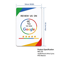 Kartu Tap NFC PVC Putih Grosir untuk Ulasan Google, Kartu Kode QR Portabel untuk Umpan Balik Sosial, untuk Hotel, Toko, dan Layanan