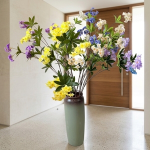 Premium Quality Island <strong>Spring</strong> <strong>Flower</strong> Silk <strong>Flowers</strong> Realistic Artificial Bouquet <strong>Wedding</strong> Table Centerpiece Decoration - Product Image 1