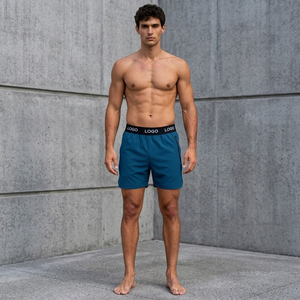 Shorts décontractés doux et brossés pour hommes, design confortable et respirant avec poches pour un usage quotidien, activités sportives, course à pied, gym, fitness - Product Image 1