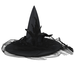 Sombrero <span class=keywords><strong>de</strong></span> <span class=keywords><strong>bruja</strong></span> <span class=keywords><strong>de</strong></span> <span class=keywords><strong>plumas</strong></span> para Halloween - Product Image 4