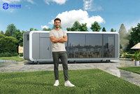 Maison préfabriquée modulaire en acier isolée à double étage, design chinois écologique, avec panneaux sandwich Apple Cabin, pour hôtel