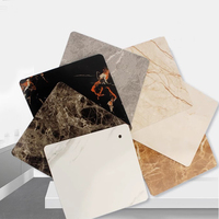 Panneau mural en plastique imperméable sans soudure et flexible panneau mural en pvc en marbre UV pour la décoration murale intérieure