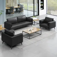 Ensemble de canapés de bureau modulaires extensibles en cuir SF-29 pour usage commercial dans les hôtels et les écoles