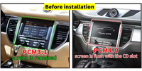 Krando 12.3 ''Android 13.0 Navigation de voiture pour Porsche Macan 2014-2017 Android Radio stéréo multimédia GPS DVD sans fil CarPlay