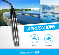 Sensor DO Digital Presisi Tinggi E+H COS61D COS61D-AAA1A3 Bodi Baja Tahan Karat untuk Pemantauan Proses Air Minum dan Akuakultur
